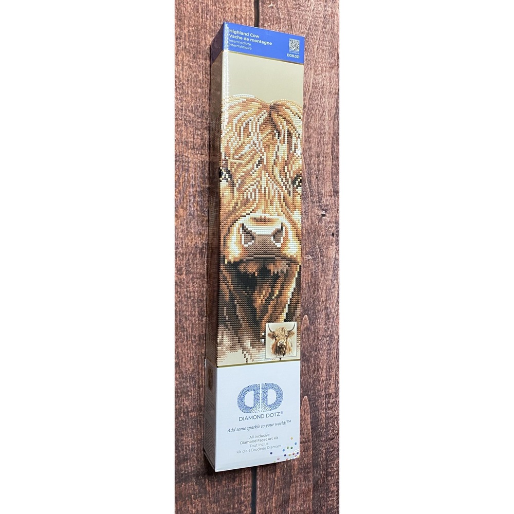 Diamond Dotz Highland Cow Diamond Dotting Kit DD8.021 New